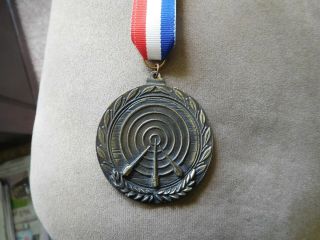 Tt Archery Sport Medal 1st Place Red White Blue Neck Ribbon Large Award Target