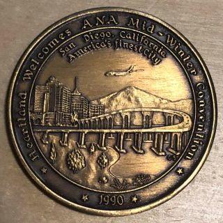 Heartland Coin Club Bronze Medal; 1990 Ana; Coronado Bridge; El Cajon (x53)