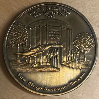 1996 Heartland Coin Club Bronze Medal,  Aerospace Museum (x1007)
