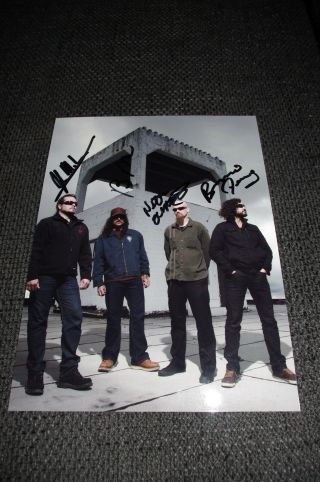 Kyuss Lives Signed 8x11 Inch Autograph Photo Inperson In Germany Scarce