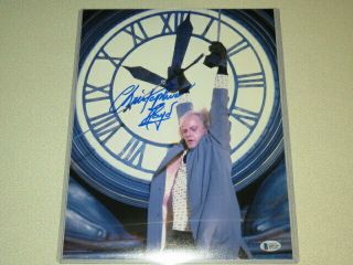 Christopher Lloyd Signed 11x14 Back To The Future Photo Autograph Beckett 2