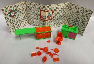 Vintage Irwin Doll House Miniature Kitchen Furniture Accessory Parts (a6)