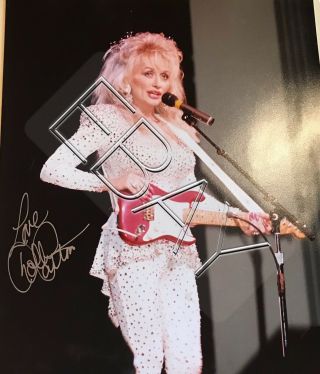 Dolly Parton 2 Autographs On One Of A Kind Photos 018