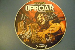Rockstar Energy Uproar Fest 2014 Godsmack Signed Drumhead 12 "