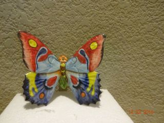 Handpainted Ceramic Butterfly Purchased In Milan Italy