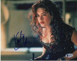 Kate Winslet Signed Titanic 8x10 Photo Beckett