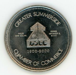 2000 Summerside Prince Edward Island PEI Trade Dollar Token Confederation Bridge 2