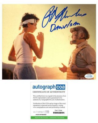 Ralph Macchio " The Karate Kid " Autograph Signed 8x10 Photo G Acoa Witness Itp
