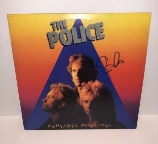 Stewart Copeland Signed The Police Zenyatta Mondatta Album Vinyl Autograph Band