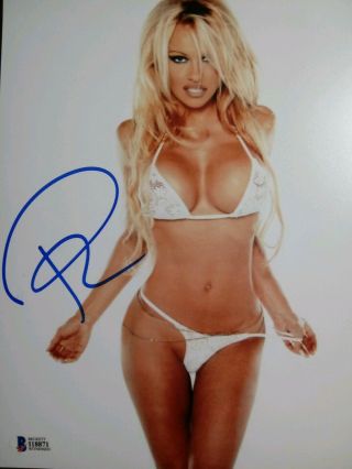 Pamela Anderson Signed Autographed 8x10 Photo - Pam Baywatch Sexy - Beckett Bas