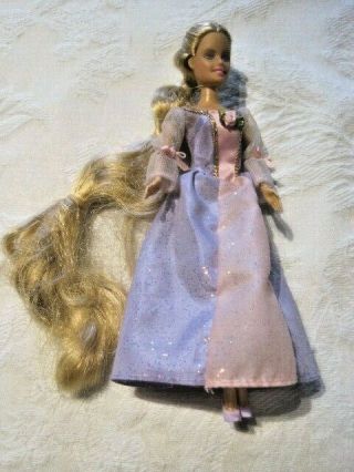 Barbie Mini Kingdom Rapunzel 6 " Doll With Long Blonde Hair