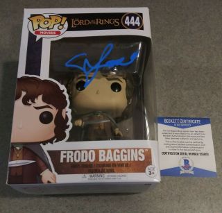 Elijah Wood Lord Of The Rings Frodo Signed Autographed Funko Pop 444 Beckett