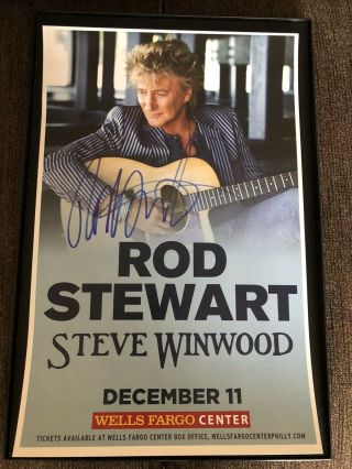 Signed 11x17 Poster Rod Stewart 2 