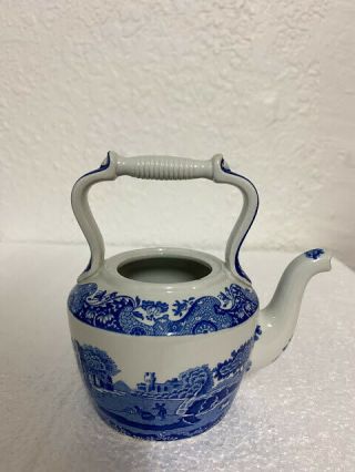 Spode " Blue Italian " Tea Pot,  Made In England - No Lid
