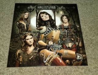 Lzzy Hale Halestorm Signed 12x12 Album Photo