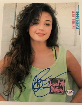 Leah Remini Signed 8x10 Photo Pic Auto Saved By The Bell King Of Queens Psa