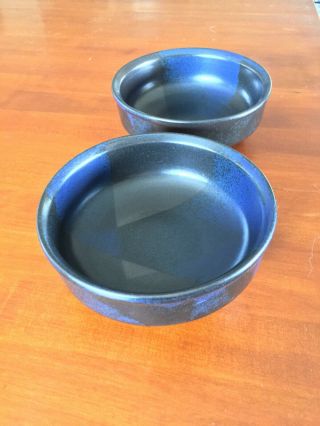 2 Iron Mountain Blue Ridge 6 1/4” Cereal Bowls