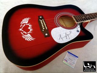 Amy Grant Autographed Signed Acoustic Guitar W/ Psa/dna -