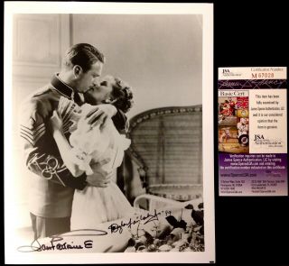 Hand Signed Douglas Fairbanks Jr & Joan Fontaine 8x10 Photo Gunga Din Jsa M67028
