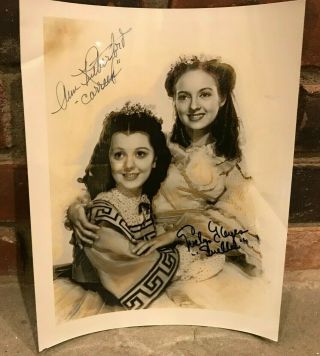 Ann Rutherford Evelyn Keyes Autographed 8x10 Photo Authentic Gone With The Wind