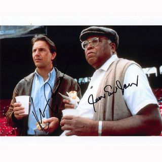 Kevin Costner & James Earl Jones (61079) - Autographed In Person 8x10 W/