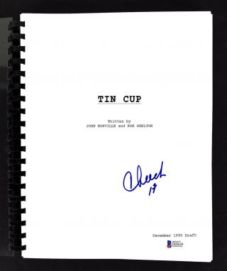 Cheech Marin Authentic Signed Tin Cup Movie Script Autographed Bas D05639