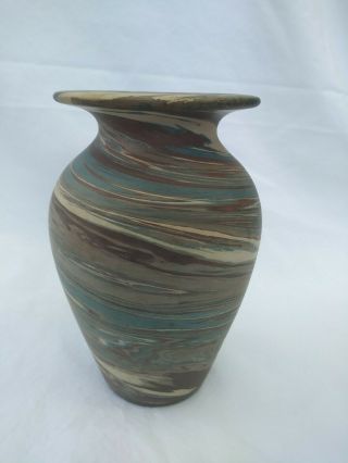 Niloak Mission Swirl 4 - 1/2 " Vase Matte Arts And Crafts Early 1900 