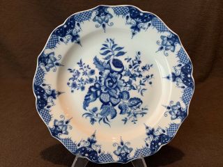 Mottahedeh Metropolitan Museum Of Art Chinese 18th Blossom Blue Plate 8 7/8 " D