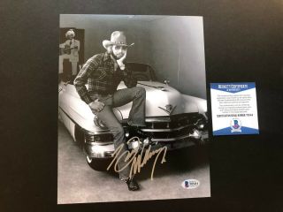 Hank Williams Jr.  Signed Autographed Country Legend 8x10 Photo Beckett Bas