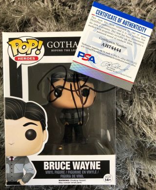 David Mazouz Signed Gotham Bruce Wayne Funko Pop Autograph Psa/dna Authentic