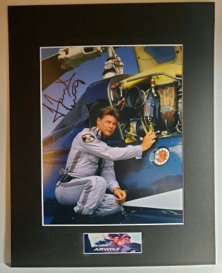 Jan Michael Vincent Authentic Signed 11x14 Custom Matted Photo W/coa Airwolf A2