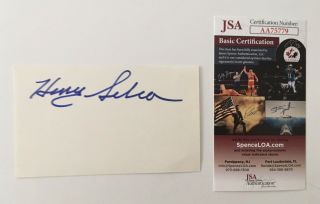Henry Silva Signed Autographed 3x5 Card Jsa Certified