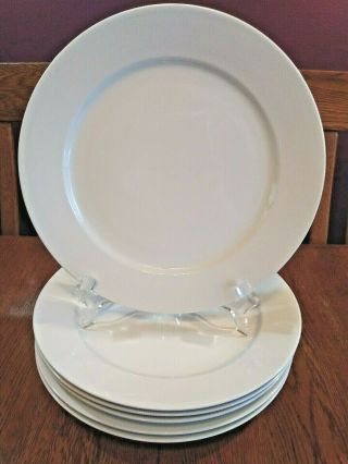 6 Ikea 365,  White 10 1/2 " Dinner Plates Susan Pryke