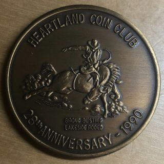 1990 Heartland Coin Club Bronze Medal; Lakeside Rodeo (x452)