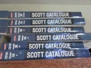 2019 Scott Standard Postage stamp catalogues all 12 volumes,  pre owned 3