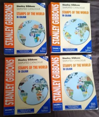 Stanley Gibbons Stamps Of The World 2005 X4 Catologues