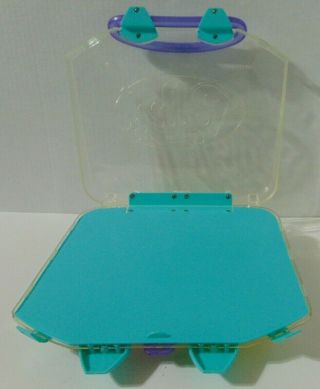 Polly Pockets 2004 Bubble Carrying Case - Clear Clothes Holder 3
