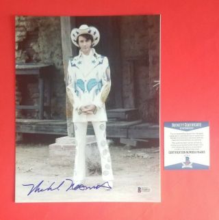 The Monkees Mike Nesmith Signed 8 " X10 " Color Photo With Beckett Bas Psa Jsa