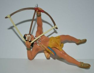 Vintage Schleich Native American Indian Rider With Bow And Arrow