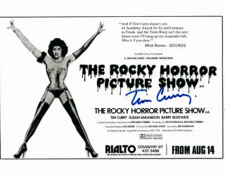 Tim Curry Rocky Horror Autographed 8x10 Photo Signed Picture Pic,