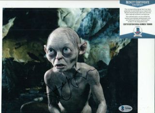 Andy Serkis Signed (lord Of The Rings) Gollum Movie 8x10 Photo Beckett T89886