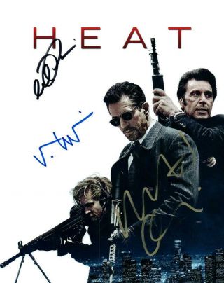 Val Kilmer Robert Deniro Al Pacino Signed 8x10 Photo Cool Autographed Pic,