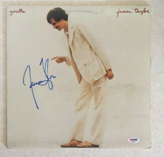 JAMES TAYLOR Hand Signed Autographed GORILLA Record Vinyl Album PSA DNA PROOF 3