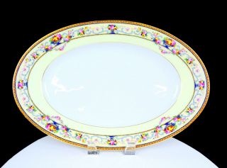 Thomas Bavaria German Porcelain Briarcliff Large 15 " Oval Platter 1908 - 1939