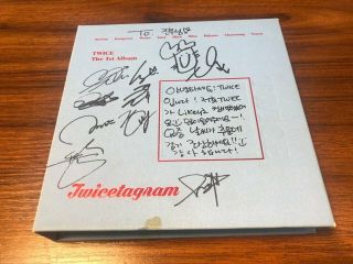 Twice - All Member Autograph (signed) Promo Album Kpop Signature (indojo. )