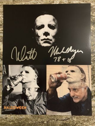 Nick Castle Signed Halloween Michael Myers 16x20 Photo Proof 4