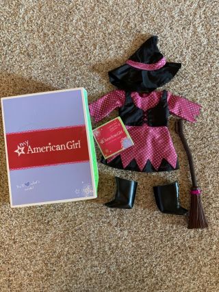 American Girl Doll Witch Halloween Costume Outfit Complete And Charm