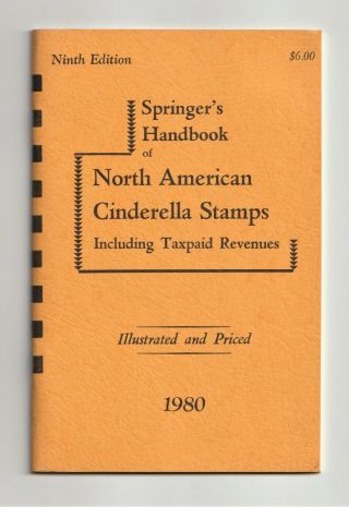 Usa,  North American Cinderella Stamps,  Springer 