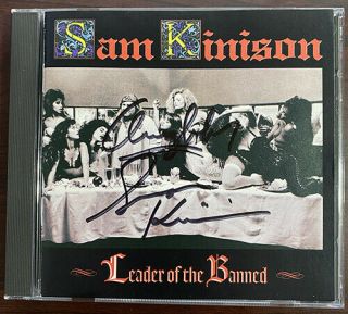 Sam Kinison Leader Of The Banned Cd Signed Autographed