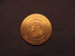 January 20,  1965 Presidential Lyndon B.  Johnson Inauguration Token - Us Pres Coin